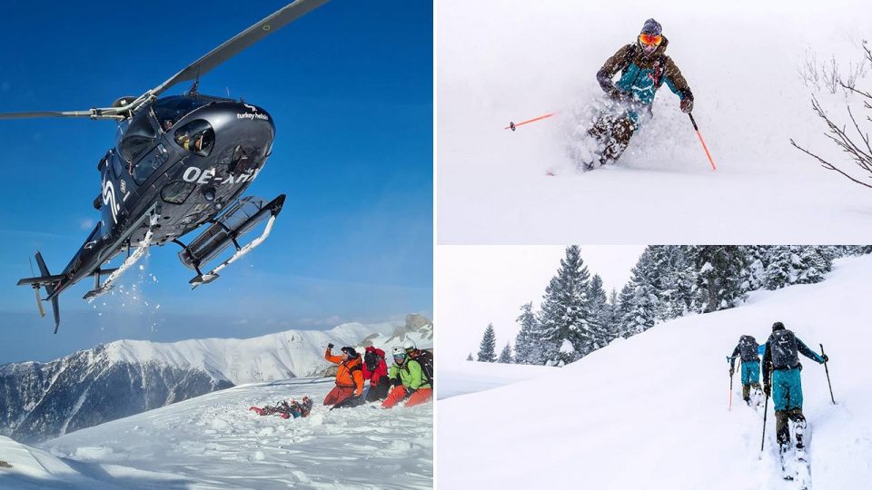 Kaçkar Dağları’nda “heliski” heyecanı yaşanıyor